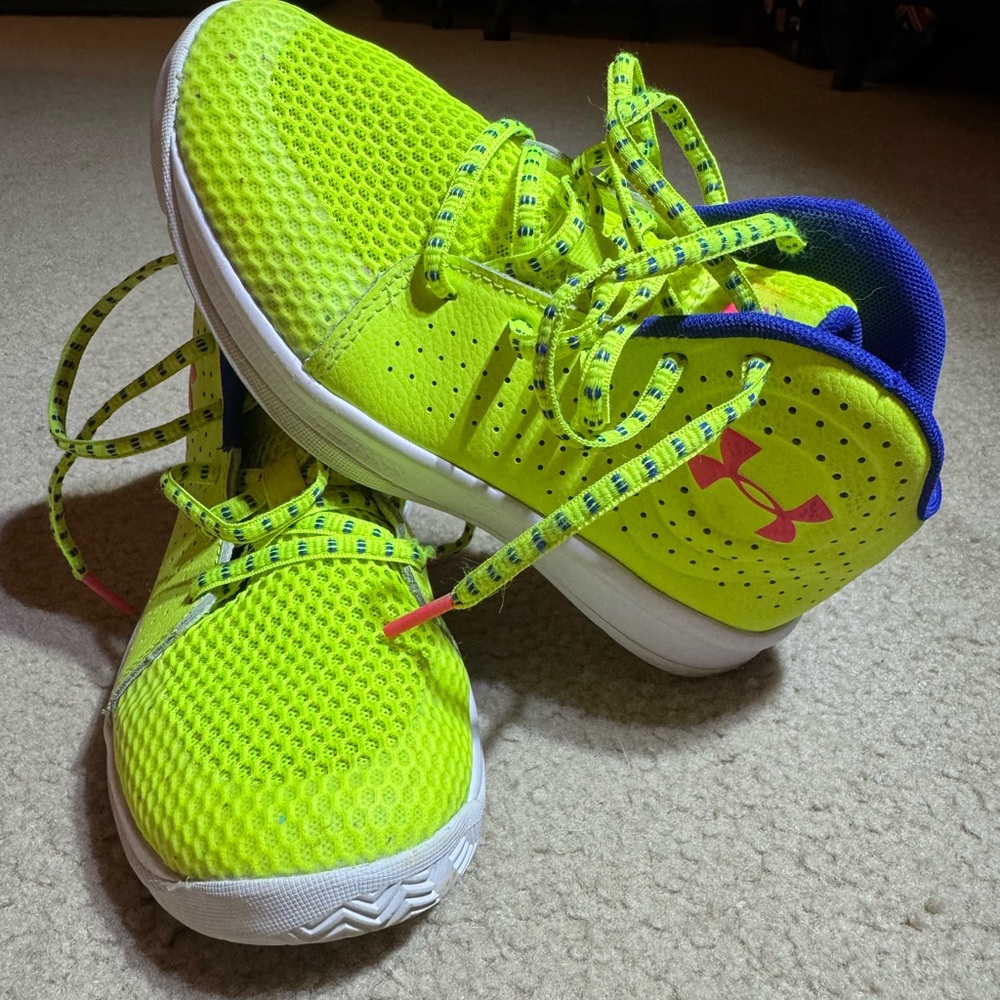 Under Armour Kids Neon Green Athletic Shoes